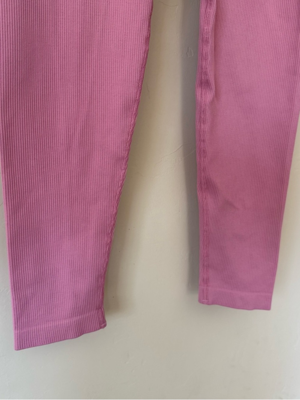 Victoria’s Secret Pink Ribbed High Rise Leggings Balletcore Athleisure Yoga - Picture 5 of 9